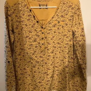 Ruff Hewn Yellow Floral Button Down Shirt